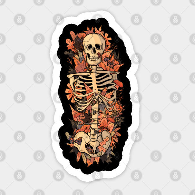 Autumn skeleton Magnet