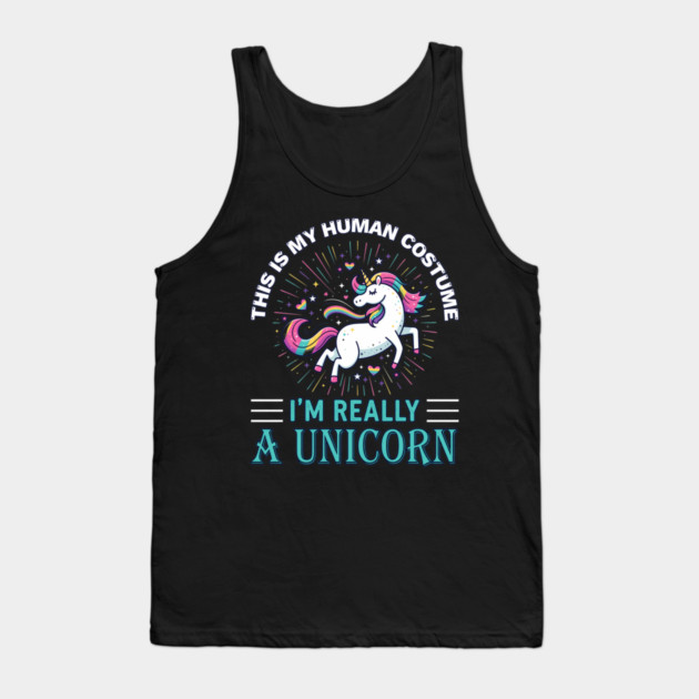 This is My Human I'm Really A Unicorn Tank Top