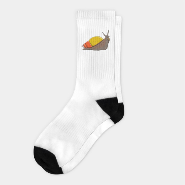 Candy Corn gaint african land snail Socks