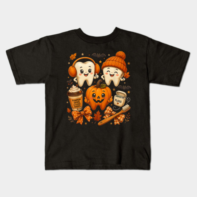 Autumn Dental Professional Pumpkin Halloween Kids T-Shirt