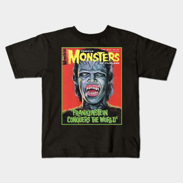 Famous Monsters Frankenstein Kids T-Shirt
