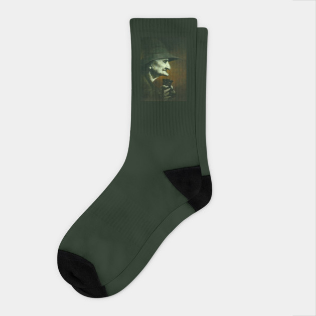 Old Witch And Familiar Socks
