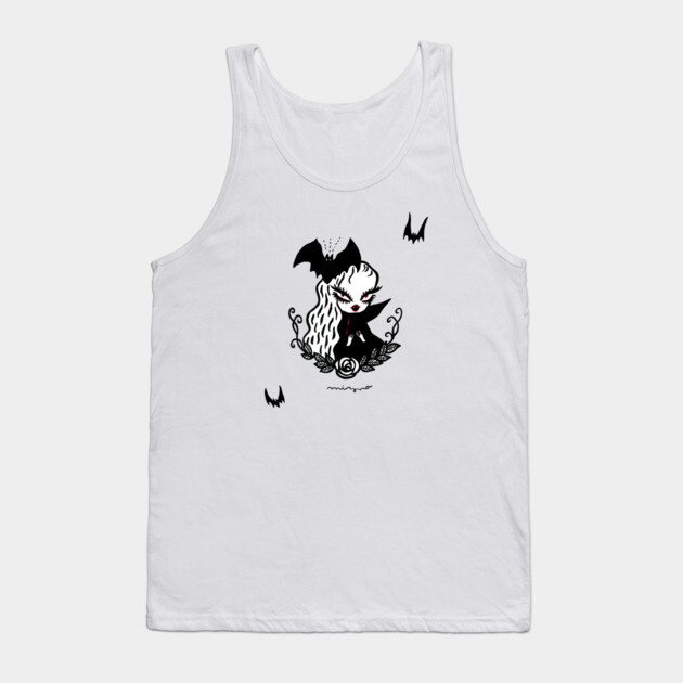 Lady Vamp White Tank Top
