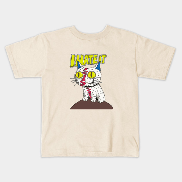 Creepy Cute Cursed Cat Kids T-Shirt