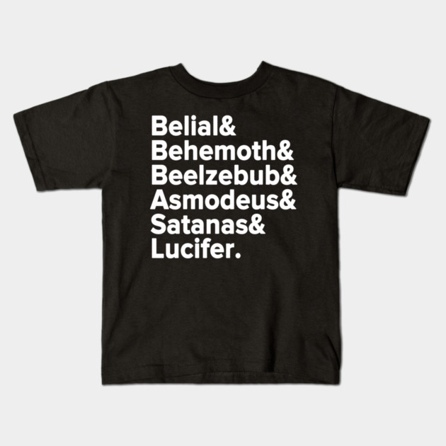 Ghost - Belial Behemoth Beelzebub Asmodeus Satanas Lucifer, Kids T-Shirt