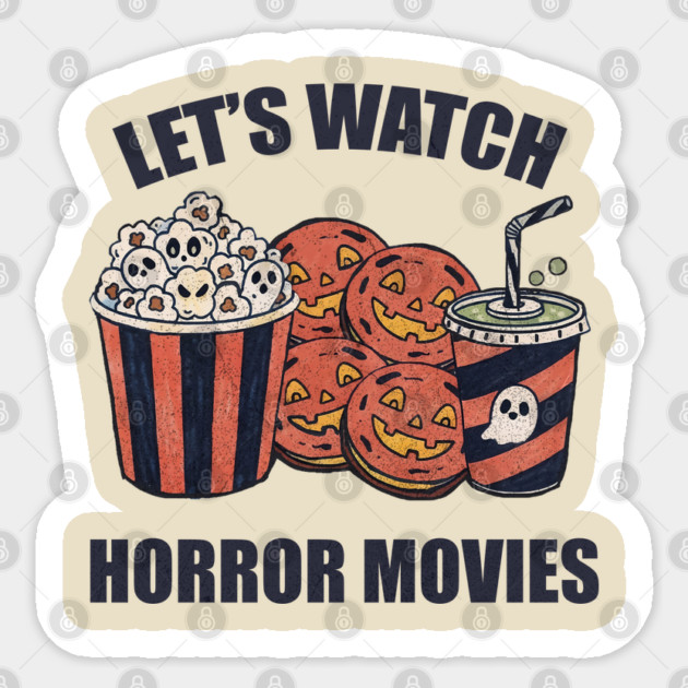 Funny Halloween Horror Movie Sticker