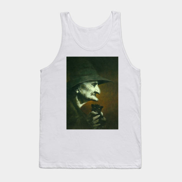 Old Witch And Familiar Tank Top