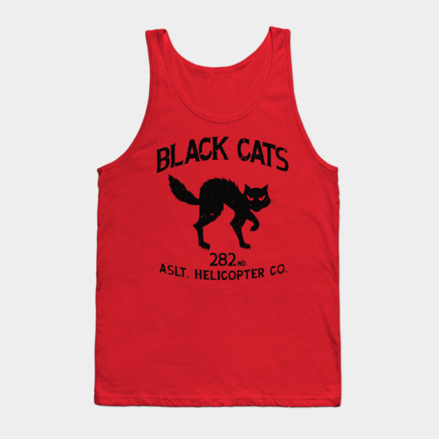 Black Cats - 282nd ASLT Helicopter Co Vintage Emblem Tank Top