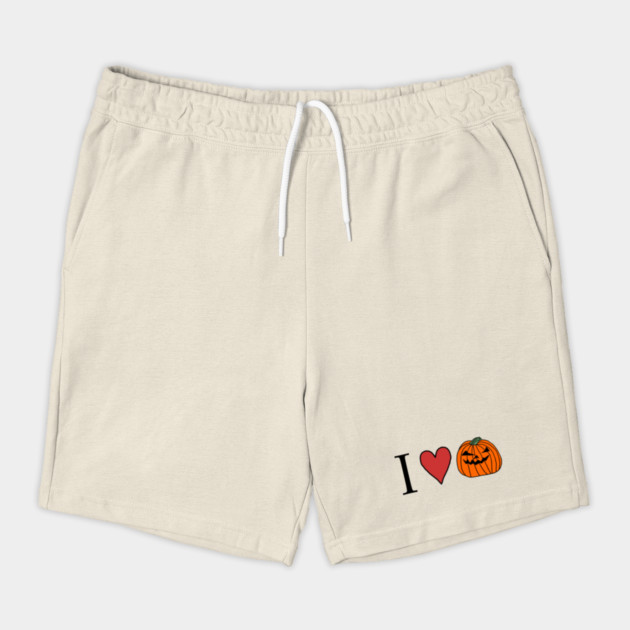 I Love Halloween Horror Pumpkin Face Shorts