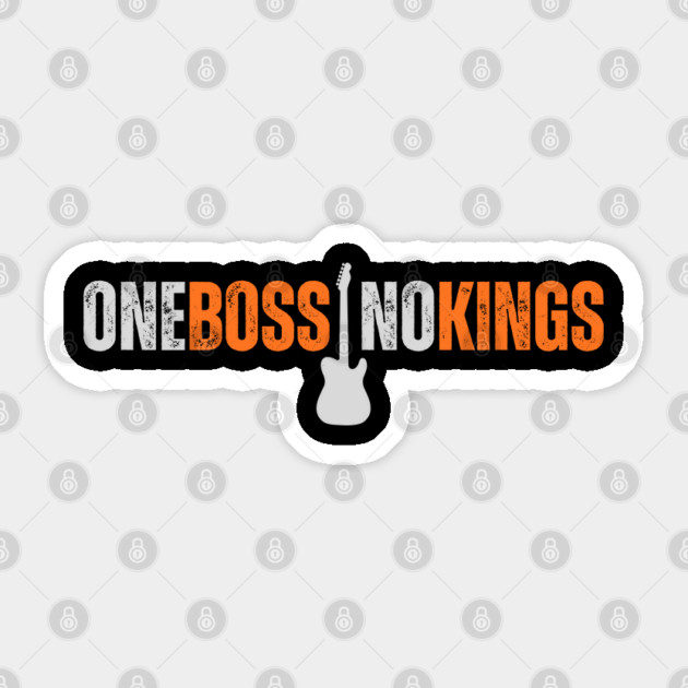 Bruce Springsteen One Boss No Kings 2026 Sticker