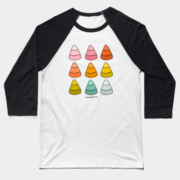 Rainbow Candy Corn Baseball T-Shirt