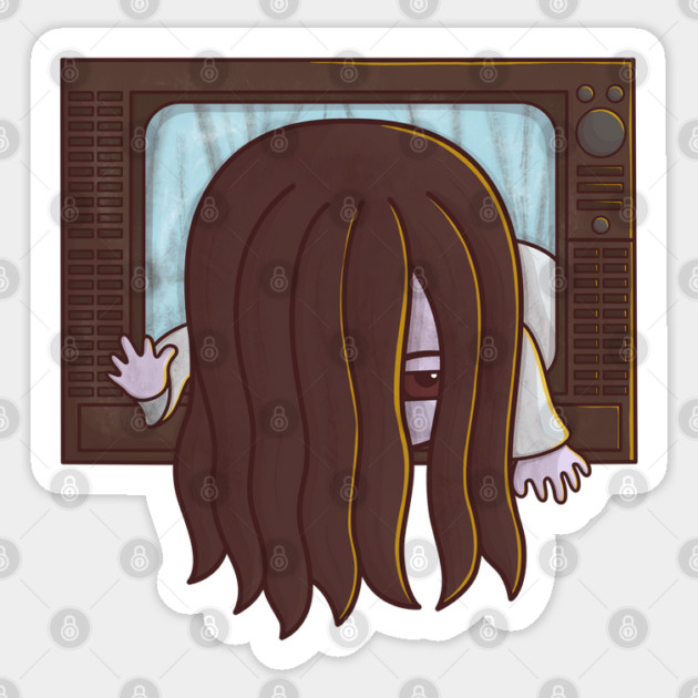 SADAKO CHIBI THE RING Sticker