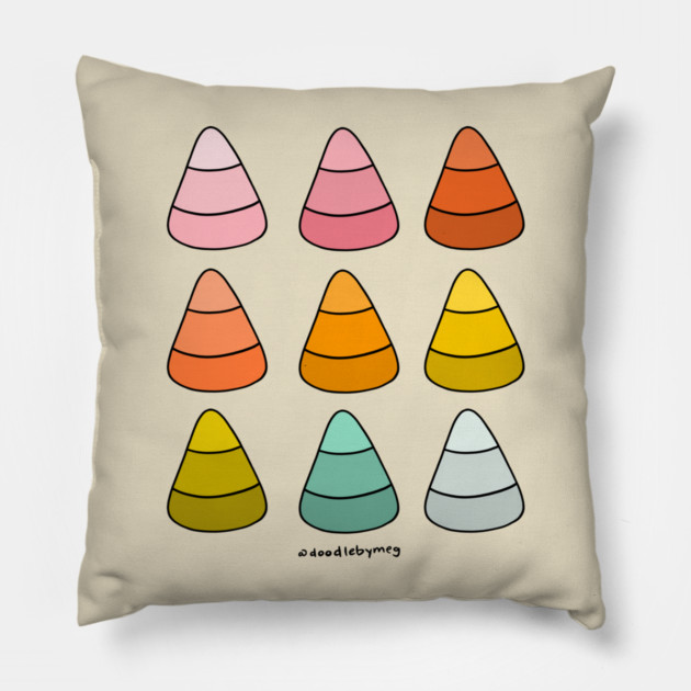 Rainbow Candy Corn Pillow