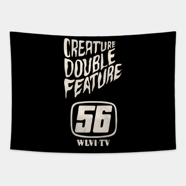 Creature Double Feature 70s Horror WLVI 56 Boston Tapestry