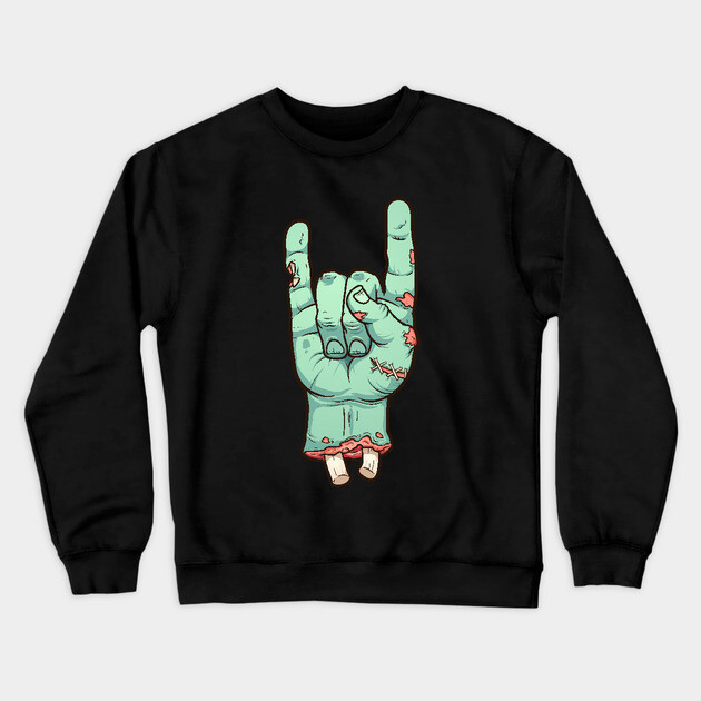 Rock zombie Crewneck Sweatshirt