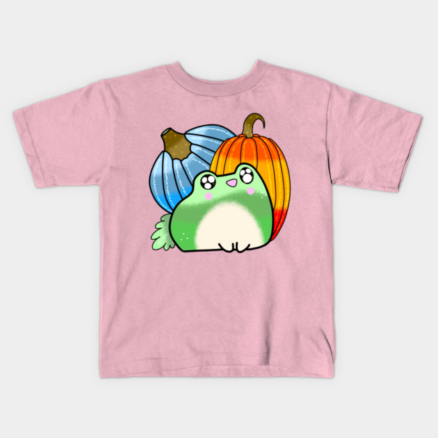Halloween froggy pumpkin spooky season Kids T-Shirt