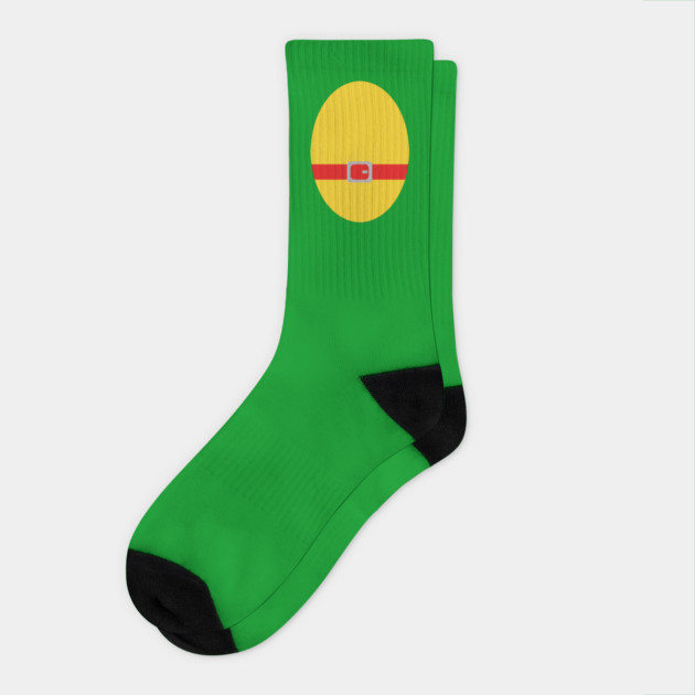 Red Ninja Turtle Last Minute Costume Halloween Socks