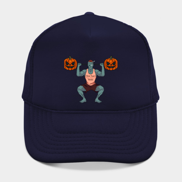 Bow Down Witches Funny Zombie Halloween Gym Workout Hat
