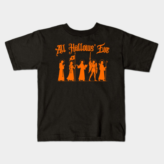 All Hallows' Eve Saints Procession Design Kids T-Shirt