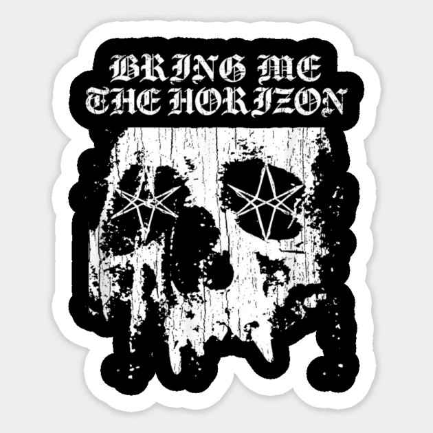 Bring Me the Horizon - Skull Text Sticker