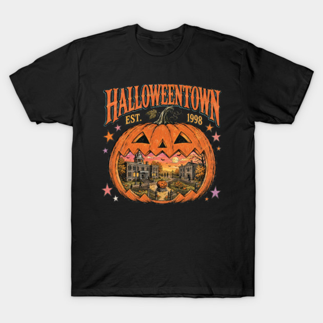 Halloweentown Pumpkin Est 1998, Retro Spooky Season T-Shirt