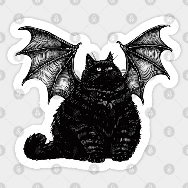 Bat Cat Sticker
