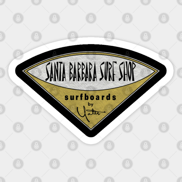 Santa Barbara Yater Surf - Retro Style Sticker