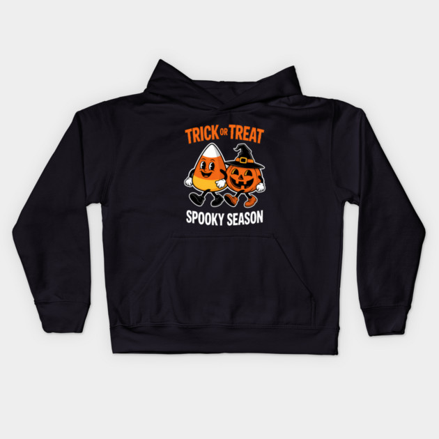 Halloween Candy Corn Pumpkin Kids Hoodie