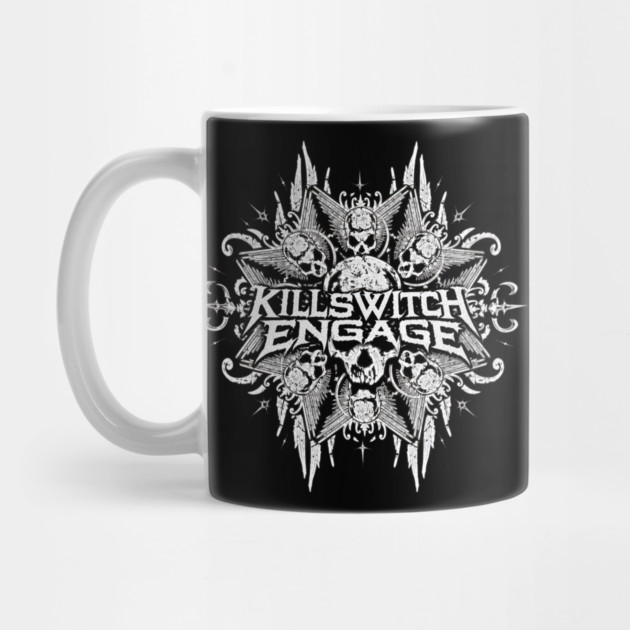Band Emblem Skulls Wings Star Mug