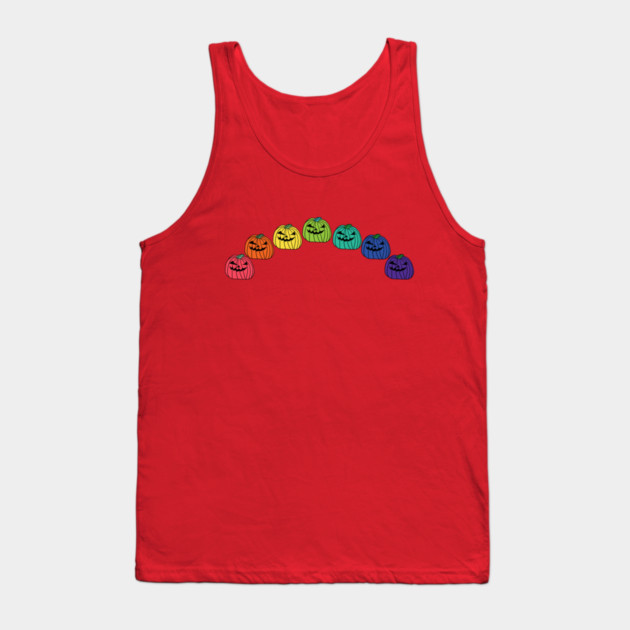 Spooky Pumpkin Rainbow for Halloween Tank Top