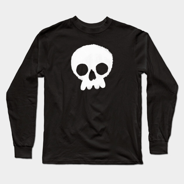 Simple Skull Long Sleeve T-Shirt