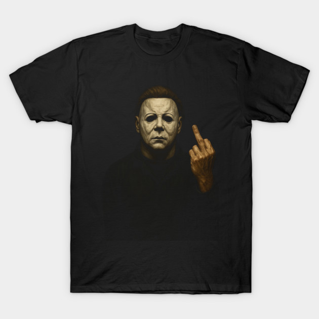 Michael Myers Halloween Flipping The Bird Vintage HD Classic T-Shirt