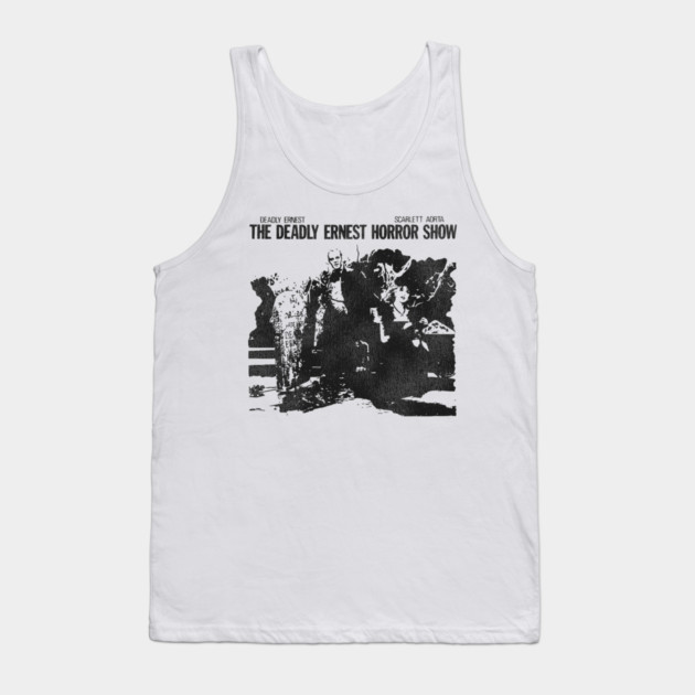 The Deadly Ernest Horror Show 80s UK Fright Night Tank Top