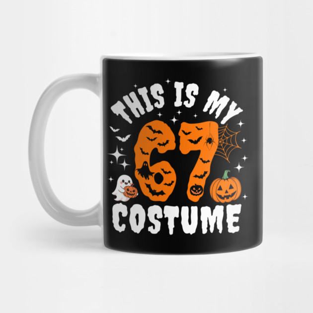 Funny This Is My 67 Costume Viral Meme Gen Z Slang Halloween Mug