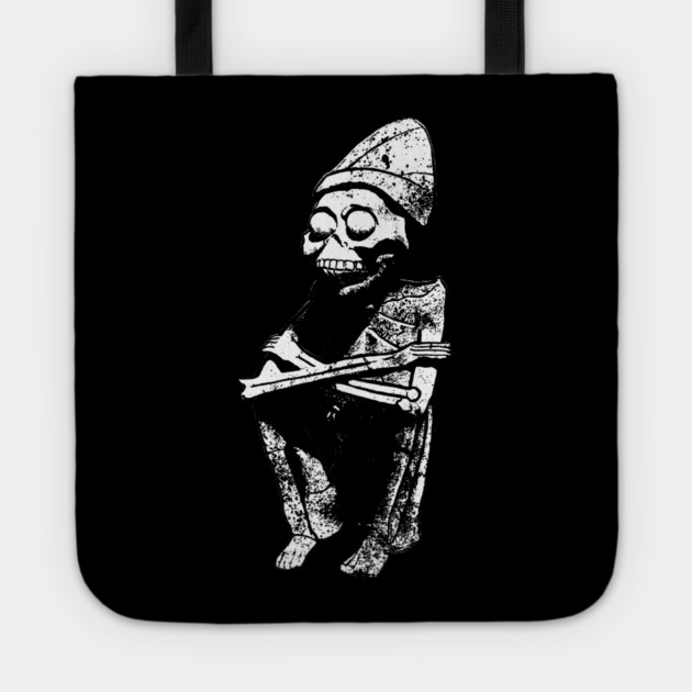 Aztec God of Death skeleton. Mictlantecuhtli Tote