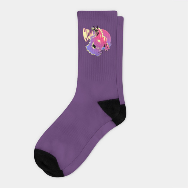 Trippy Werewolf Socks