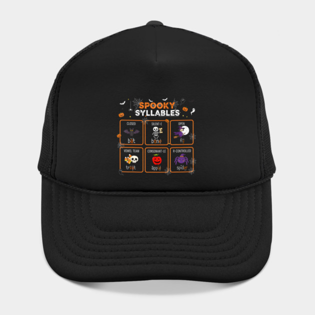 Spooky Syllables Halloween Teacher Student Educational Hat