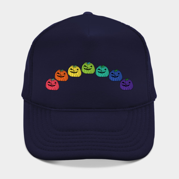 Spooky Pumpkin Rainbow for Halloween Hat