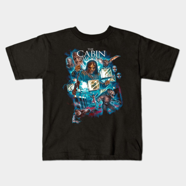 The Cabin in the Woods Hallloween graphic design Kids T-Shirt