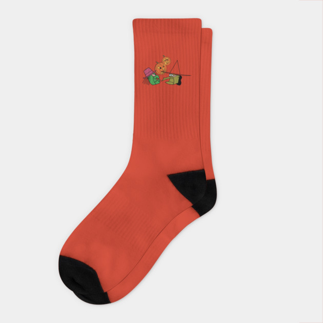 Masks and Pumpkins Trick or Treat Socks