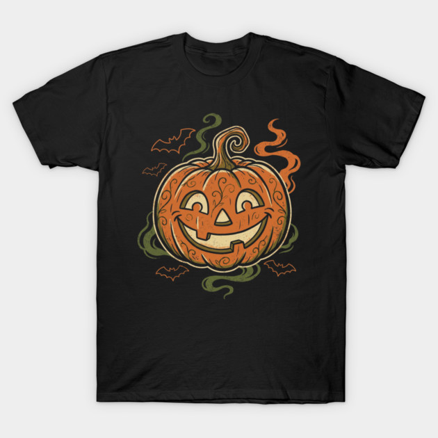 Vintage Halloween Jack O Lantern Pumpkin T-Shirt