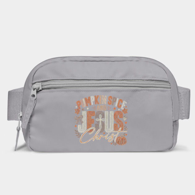 Pumpkin Spice and Jesus Christ Funny Fall Christian Pumpkin Bag