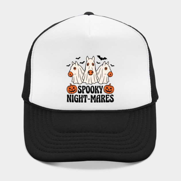 Spooky Night-Mares Halloween Horse Ghost Funny Spooky Season Hat