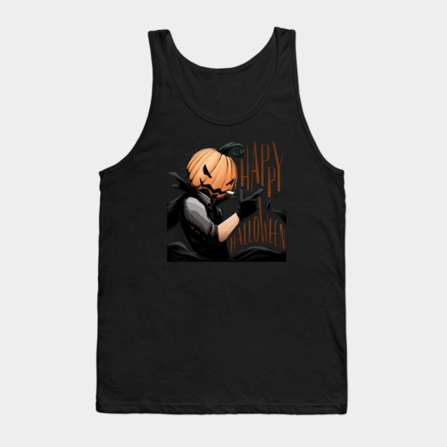 Pumpkin Head King - Happy Halloween Tank Top