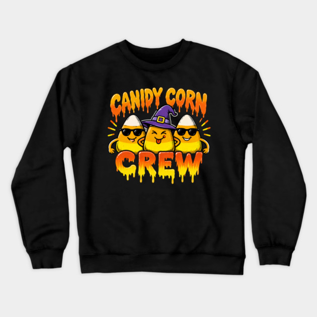 Candy Corn Crew Funny Halloween Group Costume Design Crewneck Sweatshirt