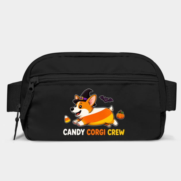 Candy Corgi Crew Running Witch Hat Halloween Bag