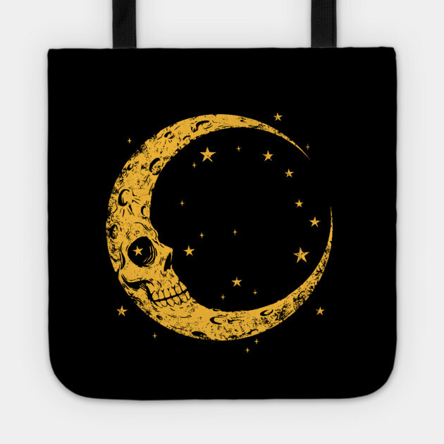 Spooky Skull Moon Tote