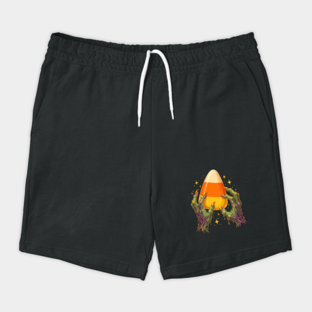 Spooky Candy Corn Zombie Hands Halloween Art Shorts