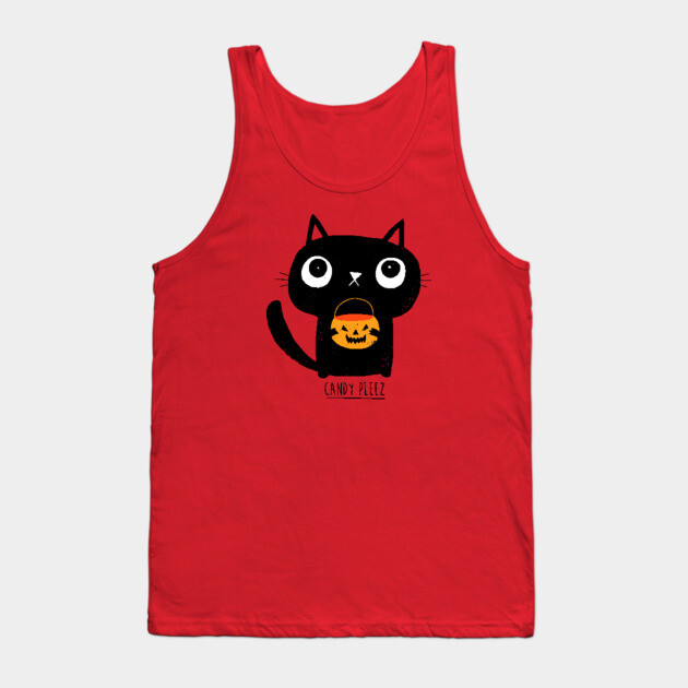 Halloween Cat: Candy Pleez Tank Top
