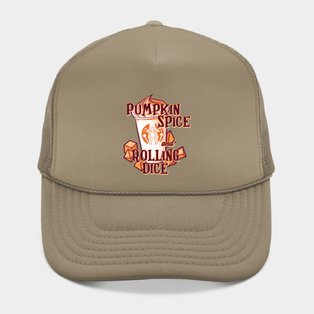 Pumpkin Spice and Rolling Dice Hat